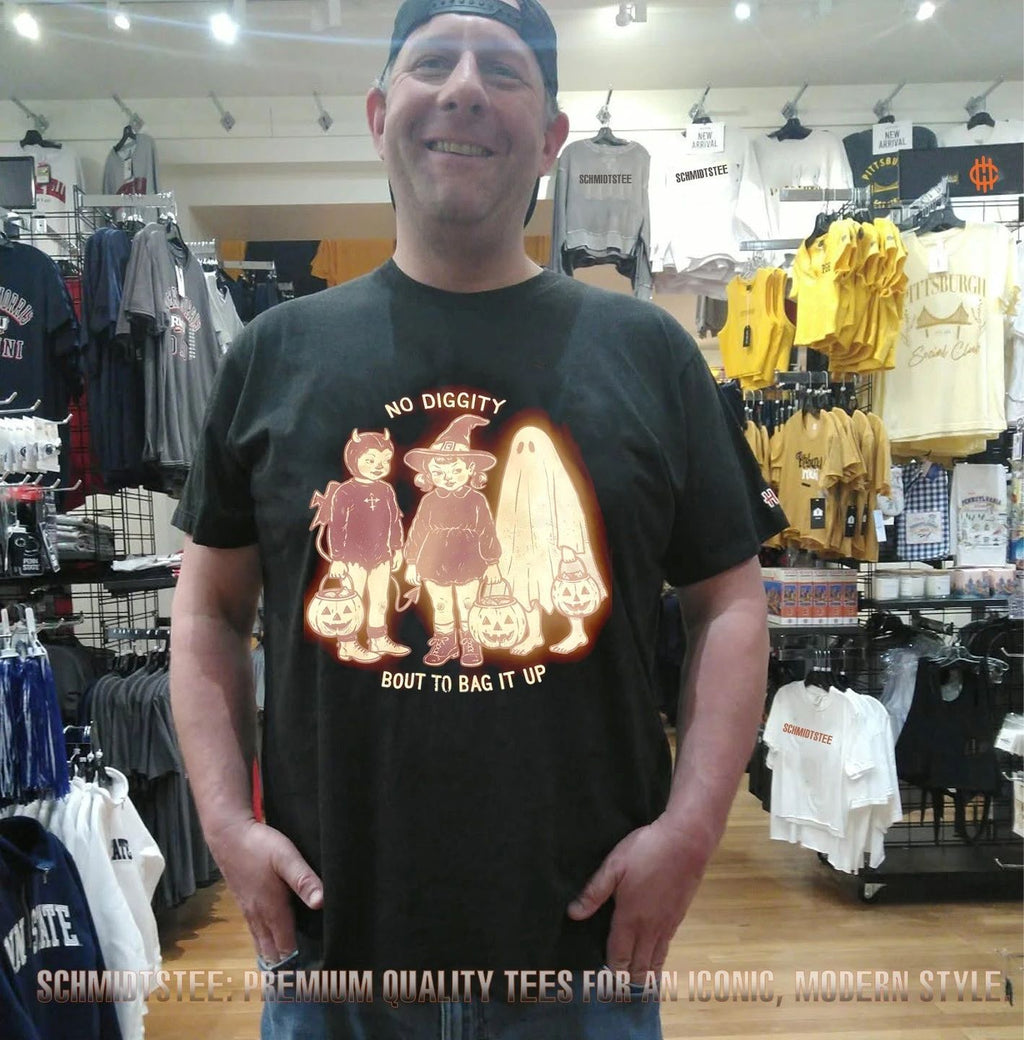 No Diggity Bout to Bag It Up Halloween Kids shirt