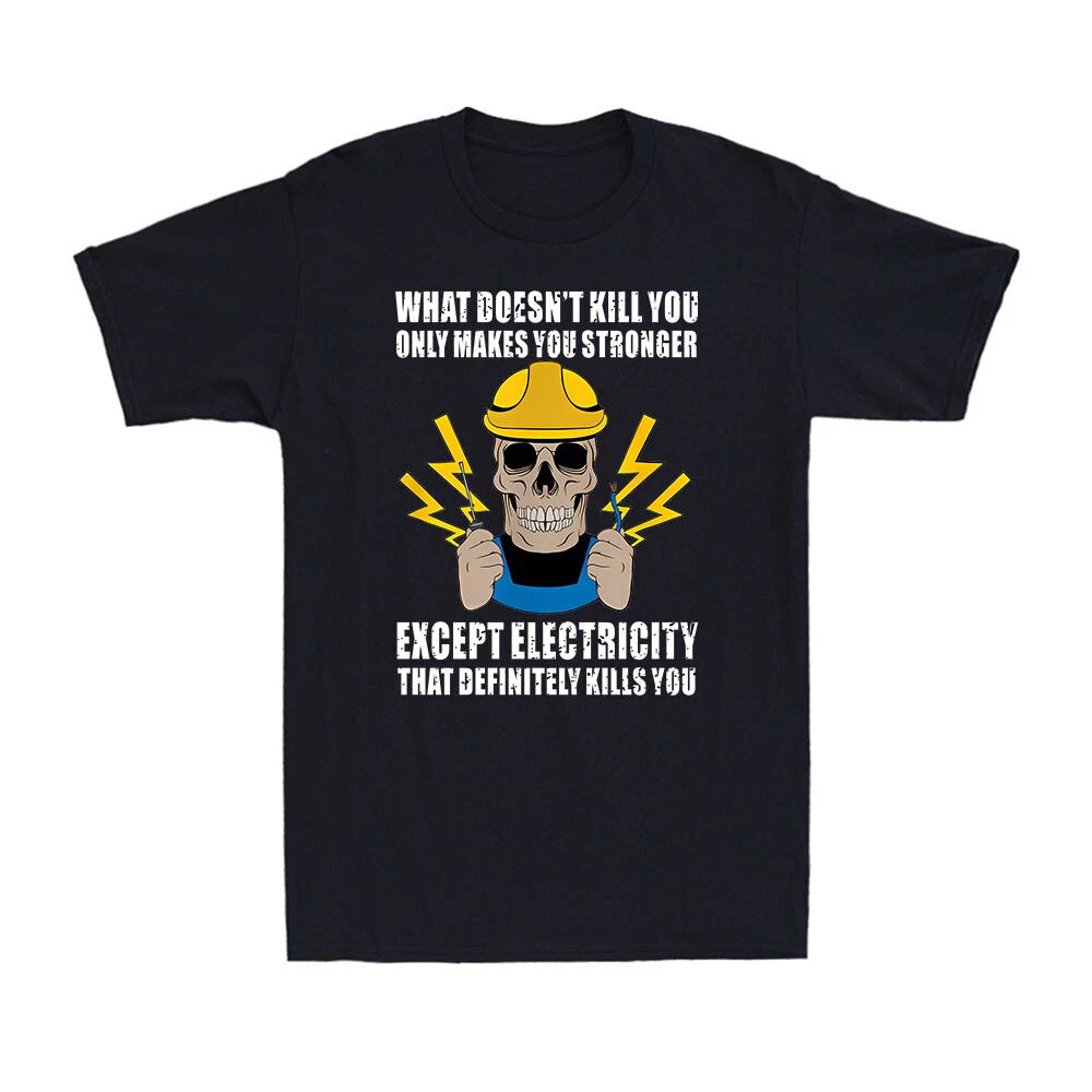 Funny Electrician Gift for Electrical Engineer Electricity Gift Men's T-Shirt