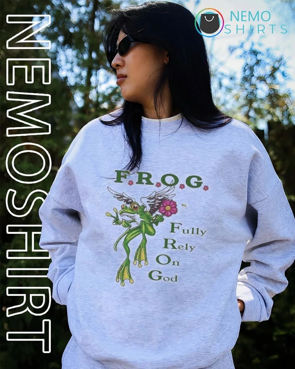 Frog Fully rely on God T-shirt