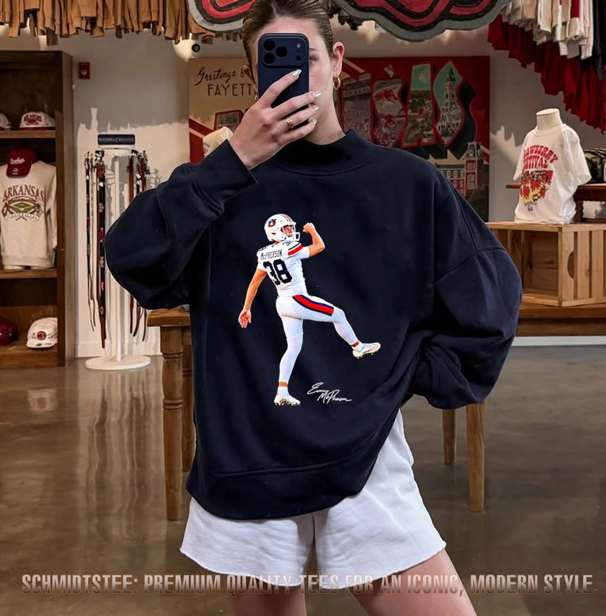 Alex McPherson Auburn Tigers Walk Off signature graphic shirt