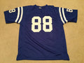 Custom John Mackey Blue Mesh Football Jersey