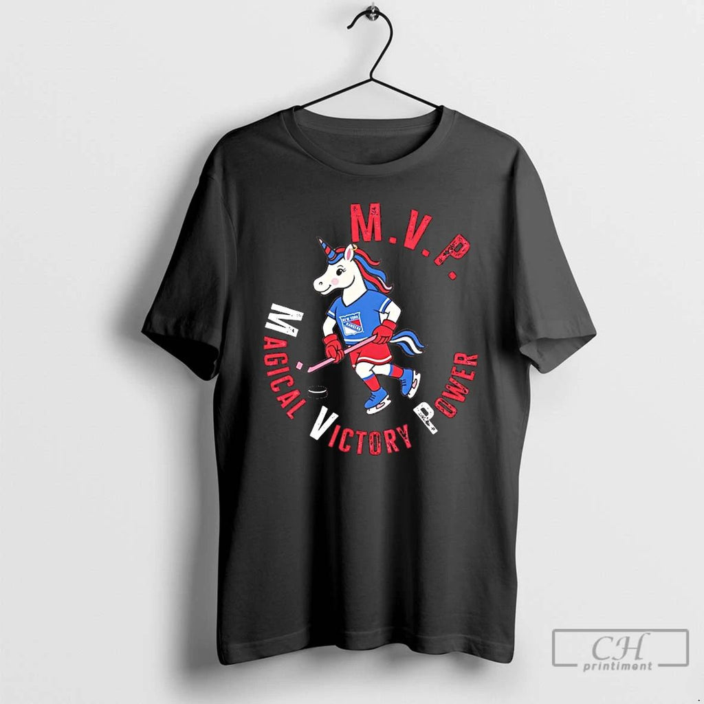 Classic New York Rangers Magical Victory Power Unicorn Mvp T Shirts