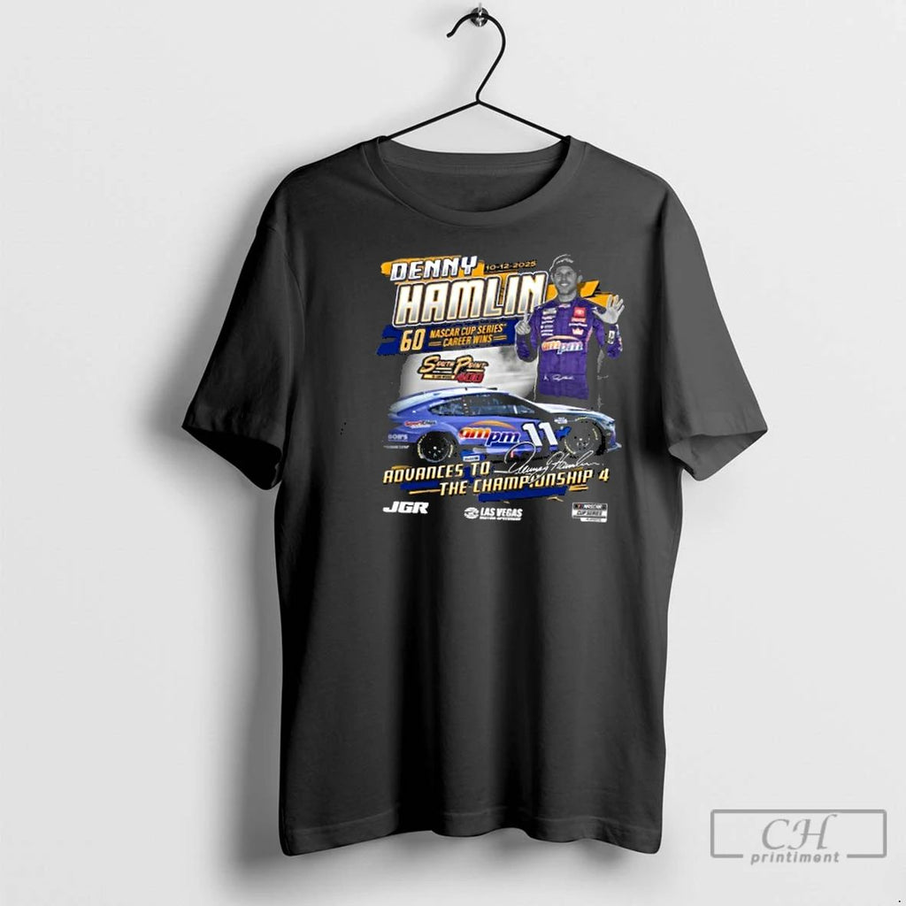 Classic Denny Hamlin Checkered Flag Sports 2025 Advances To The Championship 4 South Point 400