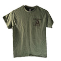 Gildan Ultra Cotton Men's Green Graphic Print T-Shirt Size S