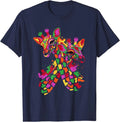 Watercolor Giraffe Lover Funny Giraffe Print Gift Unisex T-Shirt
