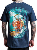 Sullen Men's Grim Surf Div Short Sleeve Premium T-shirt Reaper Surfing Coffin