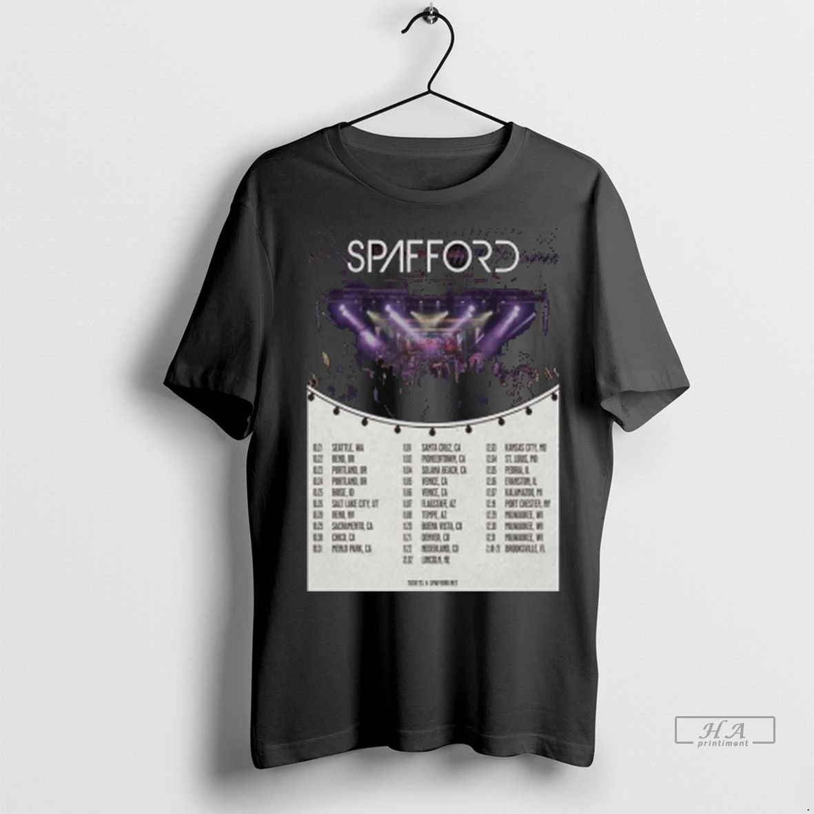 Trendy Officials Tour Spafford October November December 2025 Long Sleve Shirt Sweater