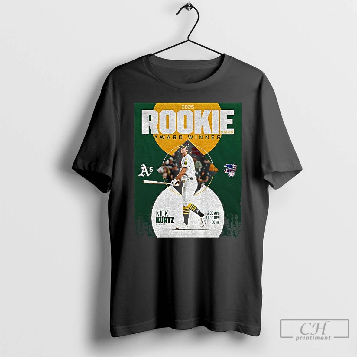 Premium Nick Kurtz Oakland Athletics American League Rookie Award Winner T Shirts