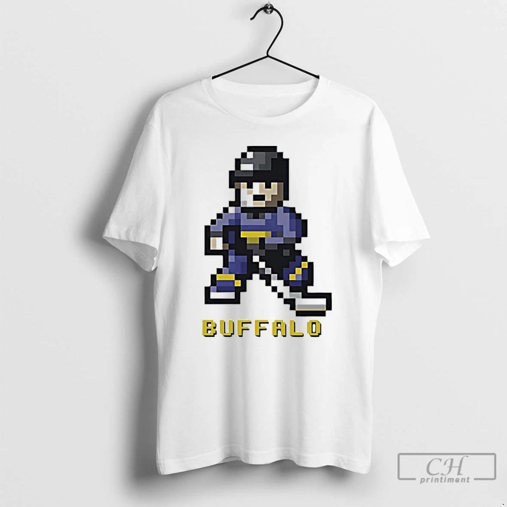 Classic Buffalo Sabres Hockey 8 Bit Retro Baller T Shirts