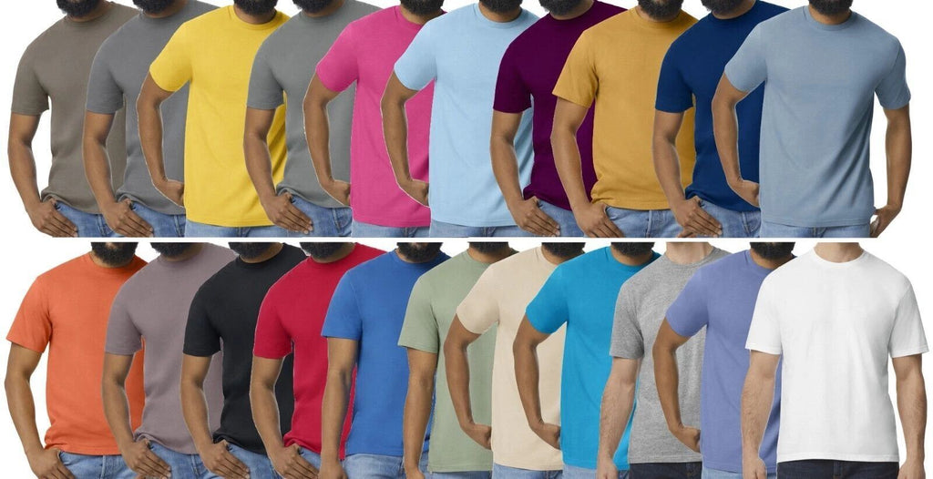Gildan Heavy Cotton Short Sleeve Crew Neck T-Shirt Tee S - 5XL