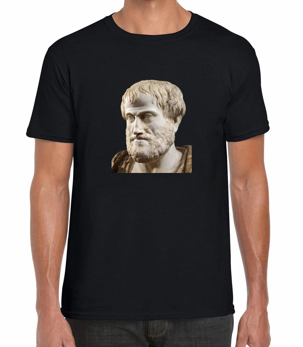 Greek Philosopher Aristotle Ancient Trendy Cotton Men's T-shirt Top Tee Casual