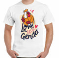 GAY PRIDE T-SHIRT Love has no Gender LGBT Tee Top Unisex LGBTQI Day Awareness