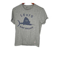 Levi’s men's gray short sleeve surf brigade crew neck graphic t-shirt small