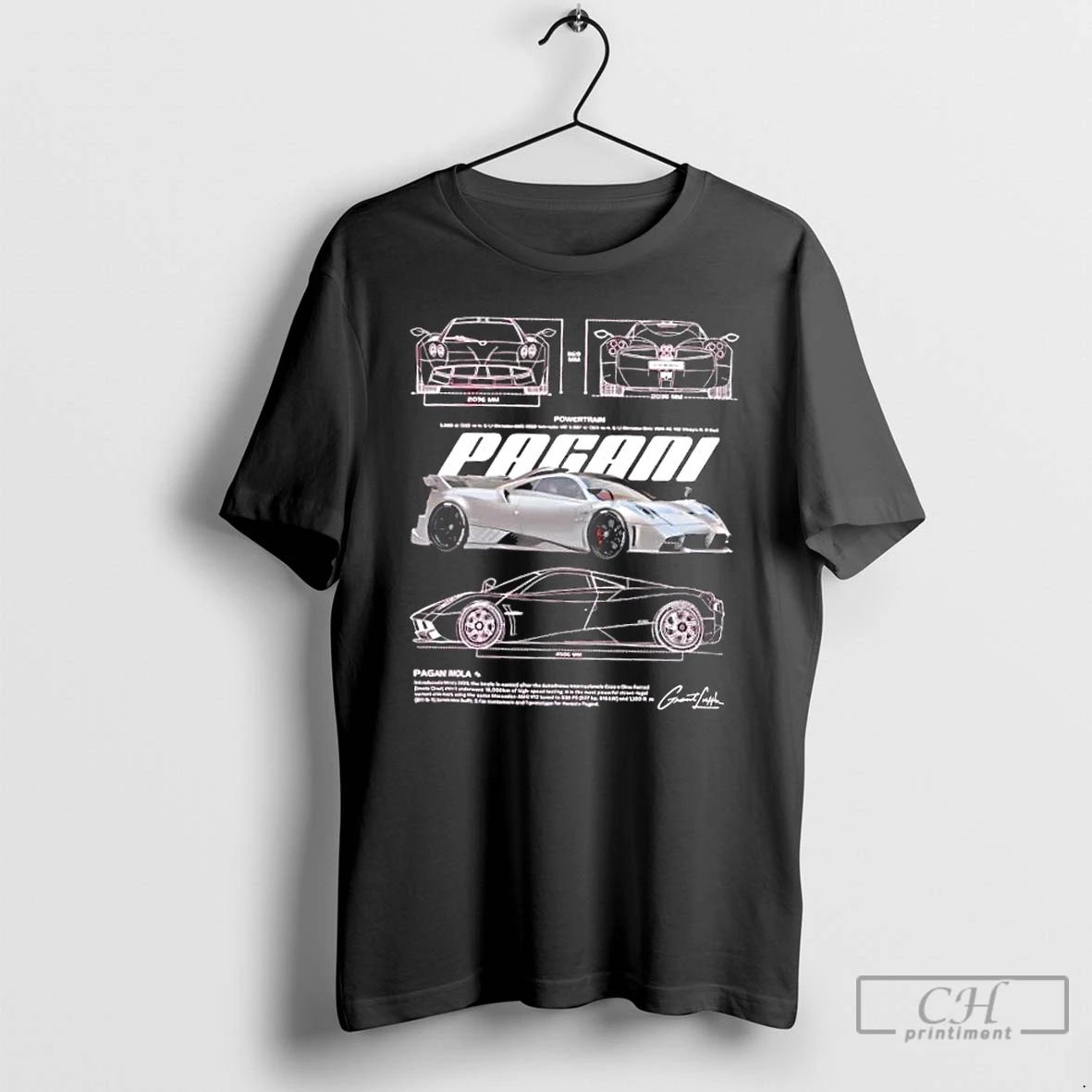 Premium Pagani Imola Italian Hypercar Enthusiast T Shirts