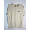 Quiksilver Mens Skull Palm Tree Surf Graphic T-Shirt Beige Large NWT