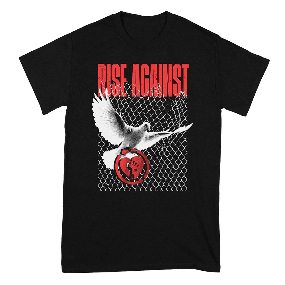 Rise Against Band Album Music Heavy Cotton Black T Shirt S-5XL Unisex TR945