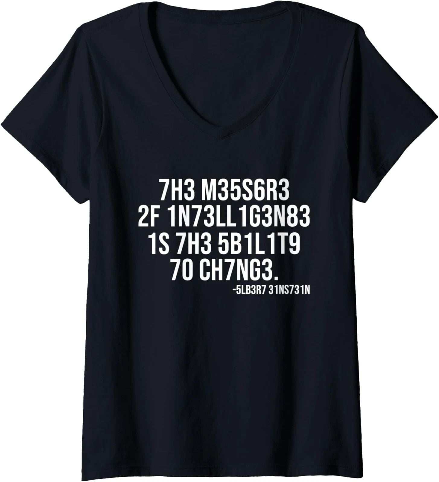 The Measure Of Intelligence Coded Motivational Ladies' O-Neck Tshirt