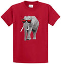Elephant With Sunglasses Graphic Printed Tee Shirt in Regular & Big & Tall Size