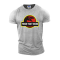 Personalized Dinosaur Custom Name Graphic Mens T-Shirts Scary Funny Gift USA Tee