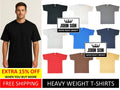 Plain Tall T-shirts Round Neck Super Heavy Weight [L~7XL] Big Size [JOHN SON]