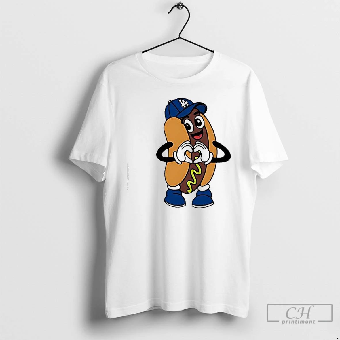 Premium Dodger Dog Hot Dog The Los Angeles Dodgers T Shirts