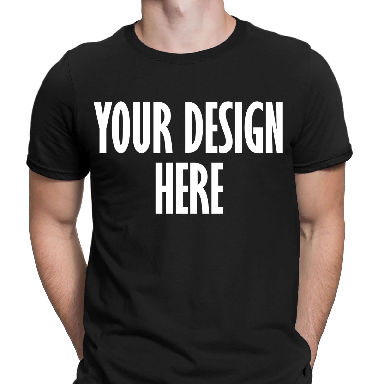 Personalised Custom Your Design Here Birthday Gift Novelty Mens T-Shirts Top#6ED