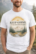 Comfort Colors Inspirational Nature Graphic Men's T-Shirt White Navy