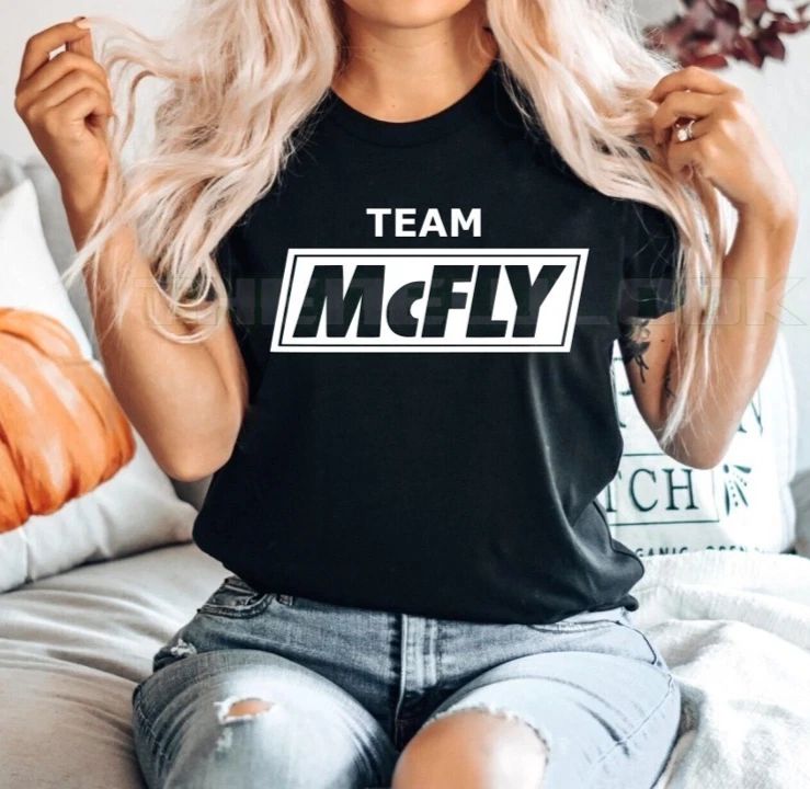 Team Mcfly T shirt White Busted Vs McFly 2026 Tour Kids Music Concert Fan Top
