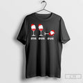 Premium Christmas Wine Grammar Verb Conjugation Party T Shirts