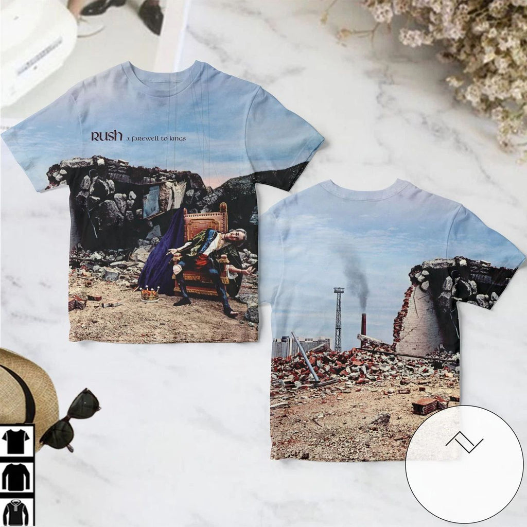 Rush A Farewell To Kings Album Cover  Shirt US1341