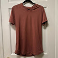 Cuts Curve-Hem V-Neck Tee