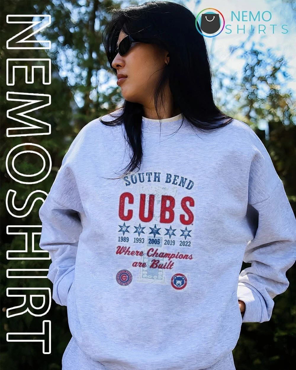 South Bend Cubs Where Champions Are Built 1989 1993 2005 2019 2022 shirt