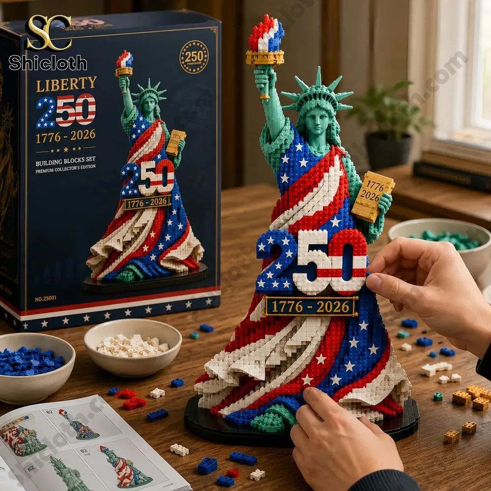 USA Liberty 250 Anniversary Collector’s Building Brick Set