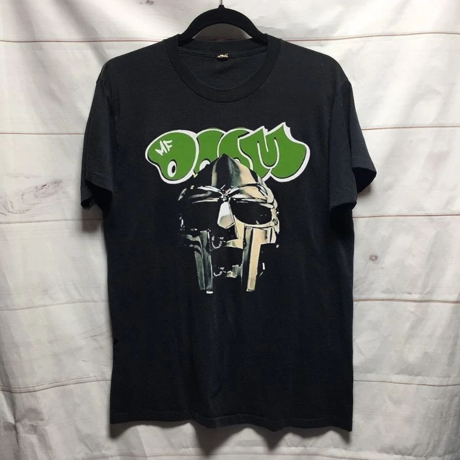 Vtg MF Doom hip hop band unisex black T Shirt  QT7733