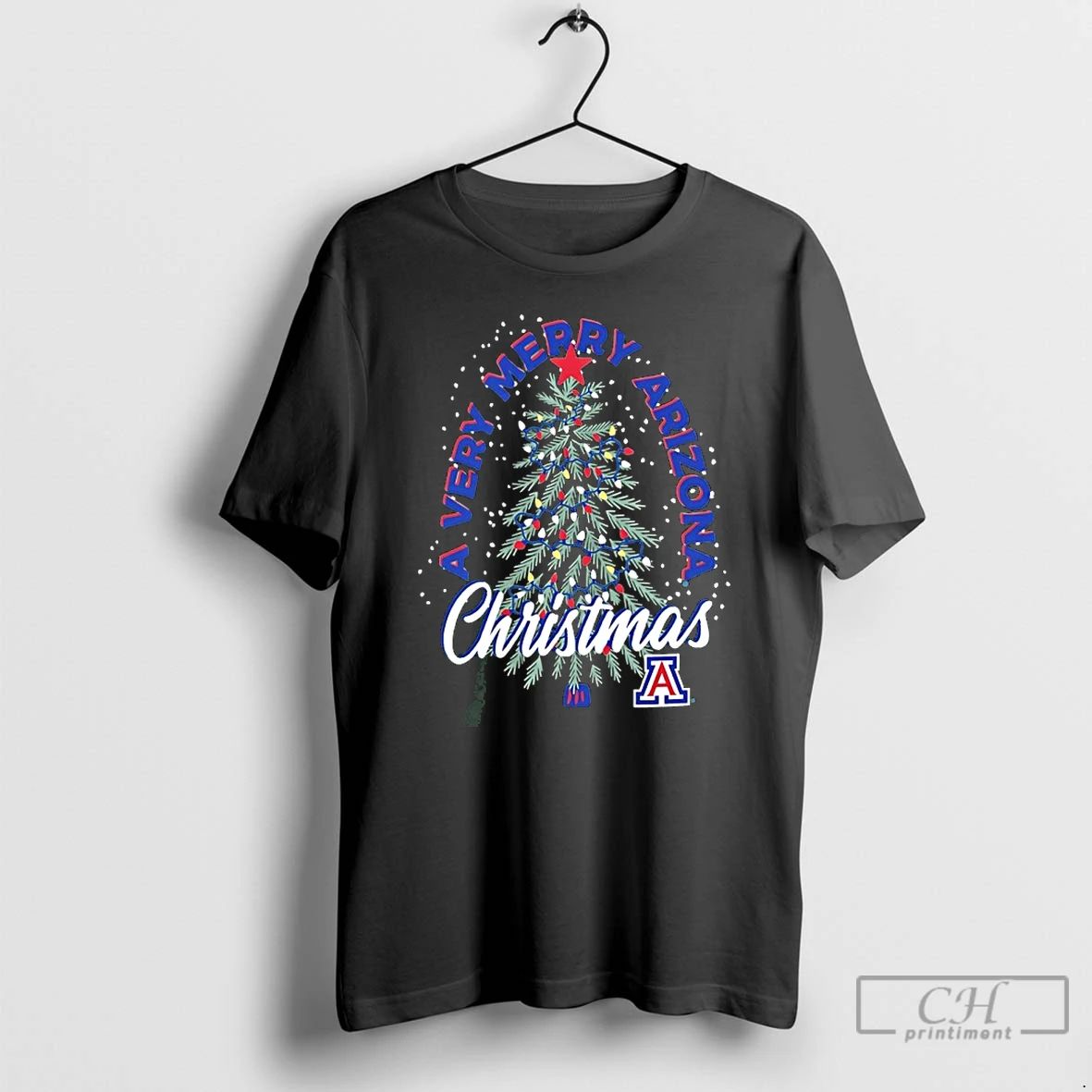 Premium A Very Merry Arizona Wildcats Christmas Tree String Light 2025 T Shirts