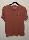 Free Planet Tee Men’s Small Pink Beach Vibes Organic Paridise Boho Surfer Travel