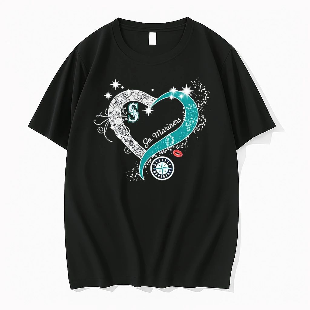 Heart Seattle Mariners Go Mariners Tshirts Sweater