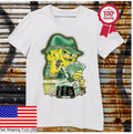 HOT Gangster SpongeBob Shirt Made In USA Vintage Retro T-shirt
