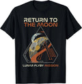 Return To The Moon Artemis Lunar Flyby Unofficial Fan Art For Space Fans T-Shirt