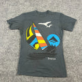 Emerica T Shirt Mens Medium Charcoal Gray Cotton Windsurf Graphic Everyday Wear