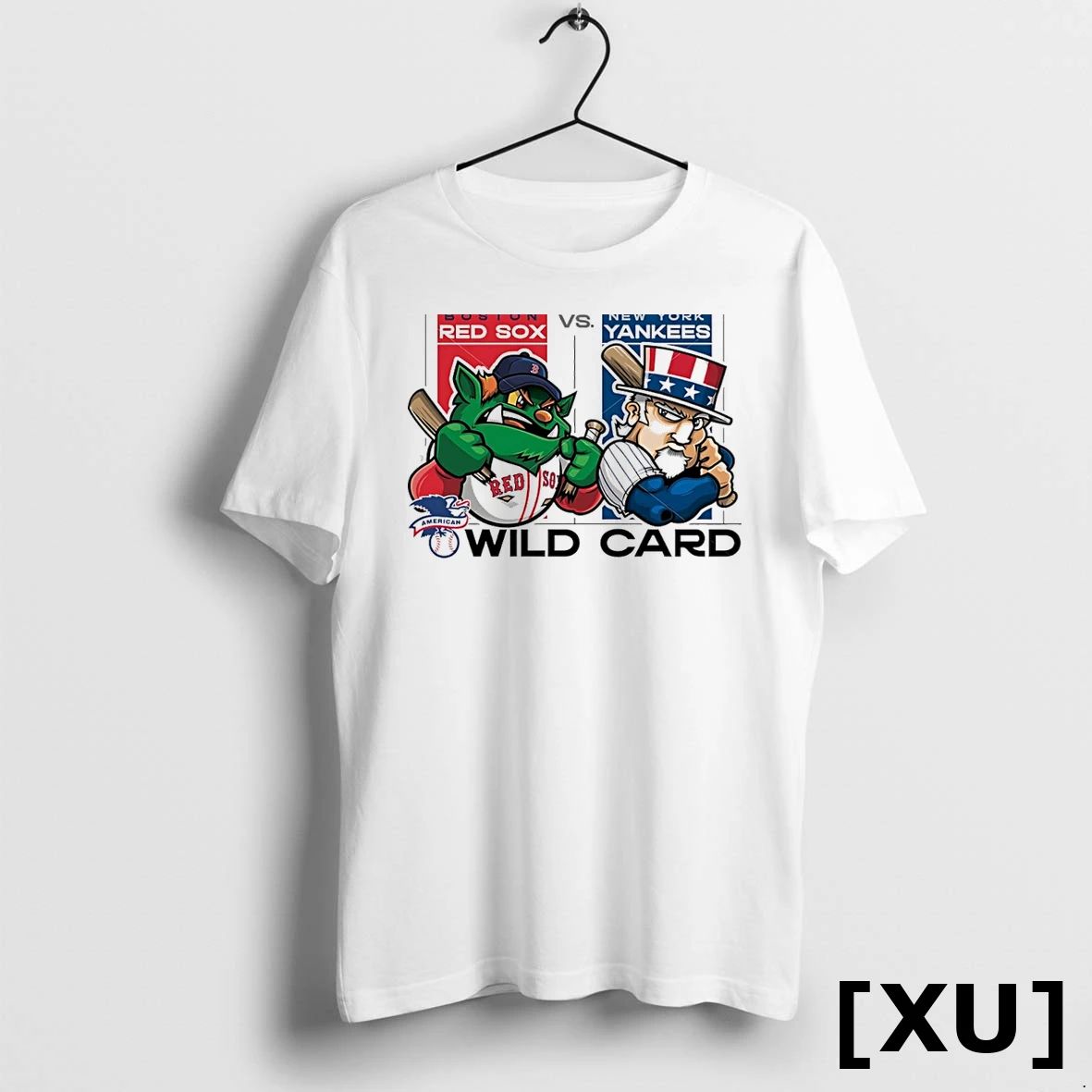 Boston Red Sox Vs New York Yankees 2025 Mlb Wild Card Matchup Mascot Tshirts Sweater
