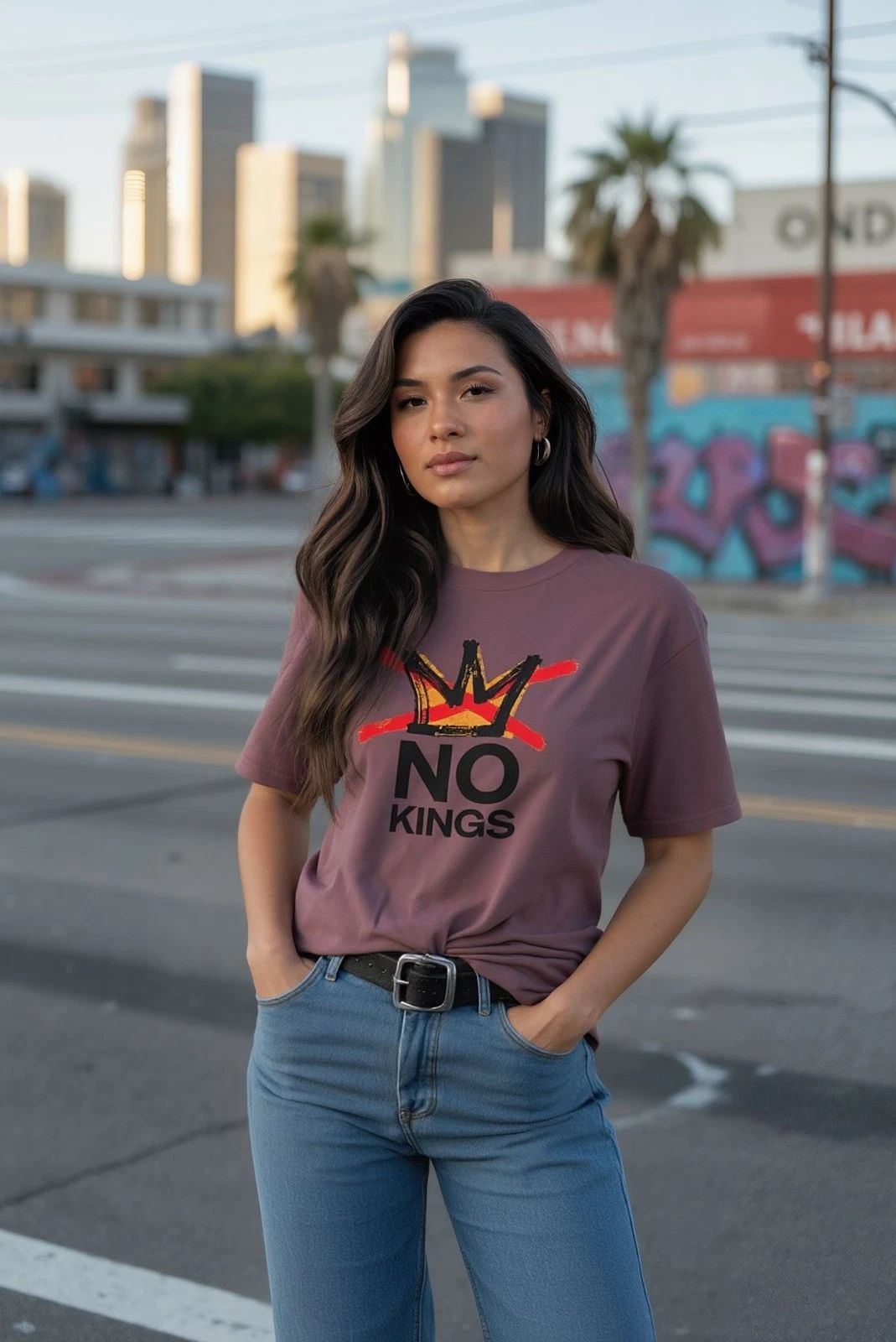 No Kings Crown Protest T-shirt, Variety of Colors