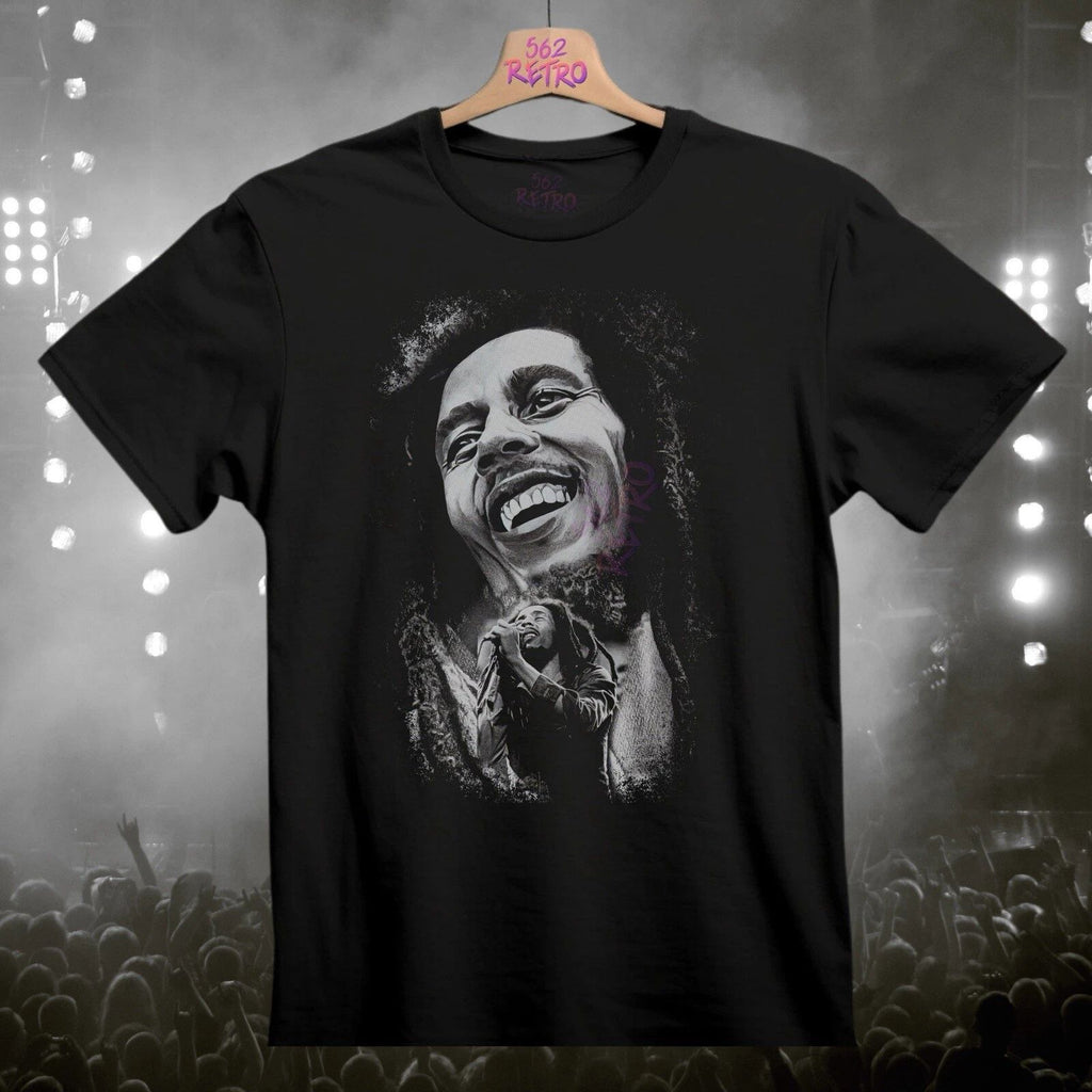 Bob Marley Band T-Shirt Black S-3XL Reggae