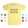 Inhale & Exhale breathe relax calm yoga meditation mindfulness Unisex T Shirt