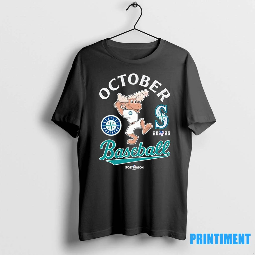 Seattle Mariners Mascot October Baseball 2025 Mlb Postseason Tshirts Sweater