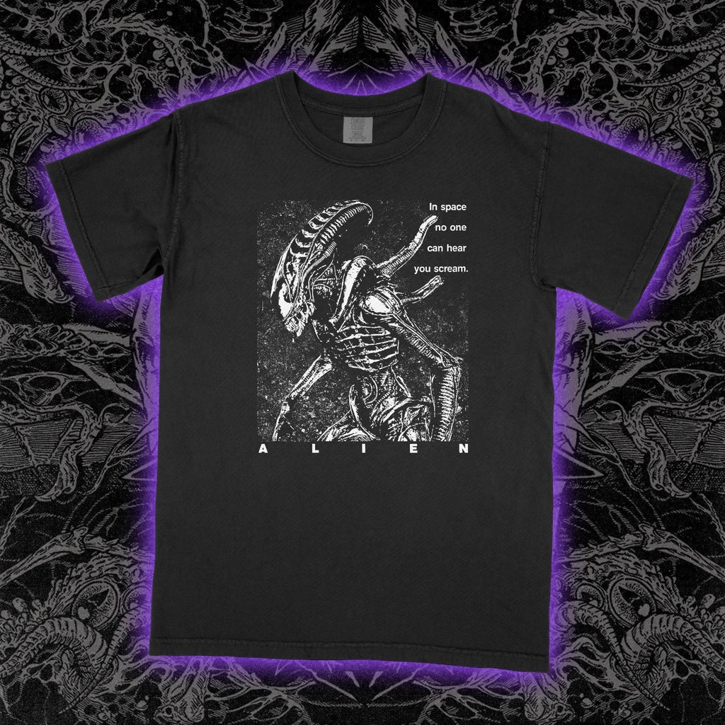 Alien 1979 T-Shirt Sci-Fi Horror Movie Graphic Tee Nostromo Xenomorph Unisex
