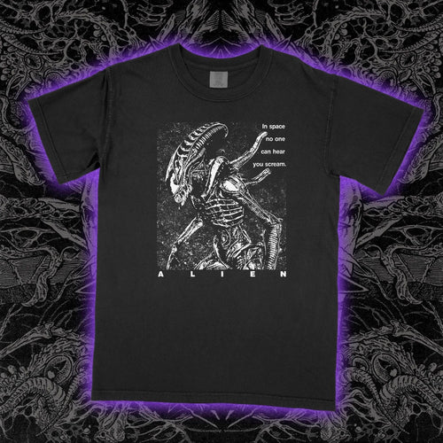 Alien 1979 T-Shirt Sci-Fi Horror Movie Graphic Tee Nostromo Xenomorph Unisex