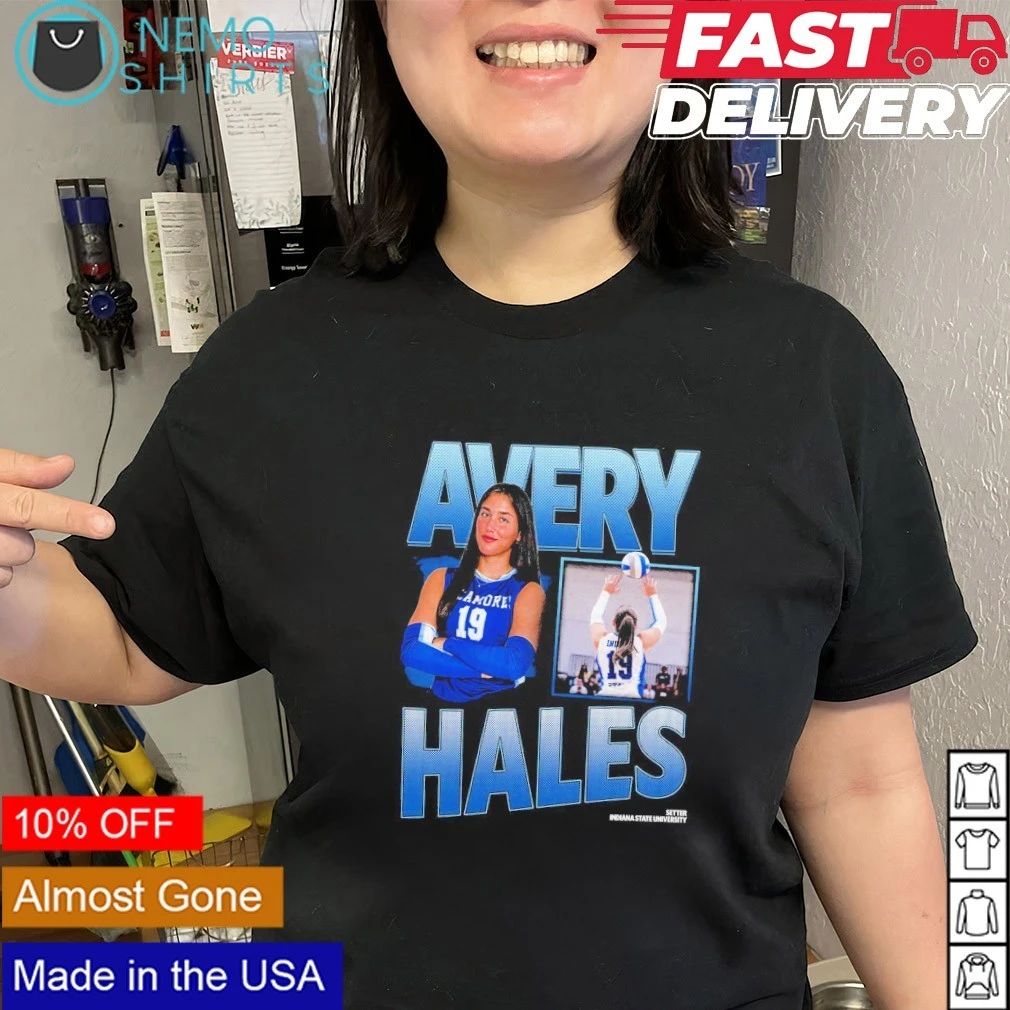 Avery Hales Indiana State University Setter No 19 shirt