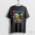 Classic Santa Grinch Dabbing Dominos Christmas Light T Shirts