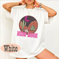 Neon Moon Desert Shirt Vintage Graphic Aesthetic Night Sky Tee